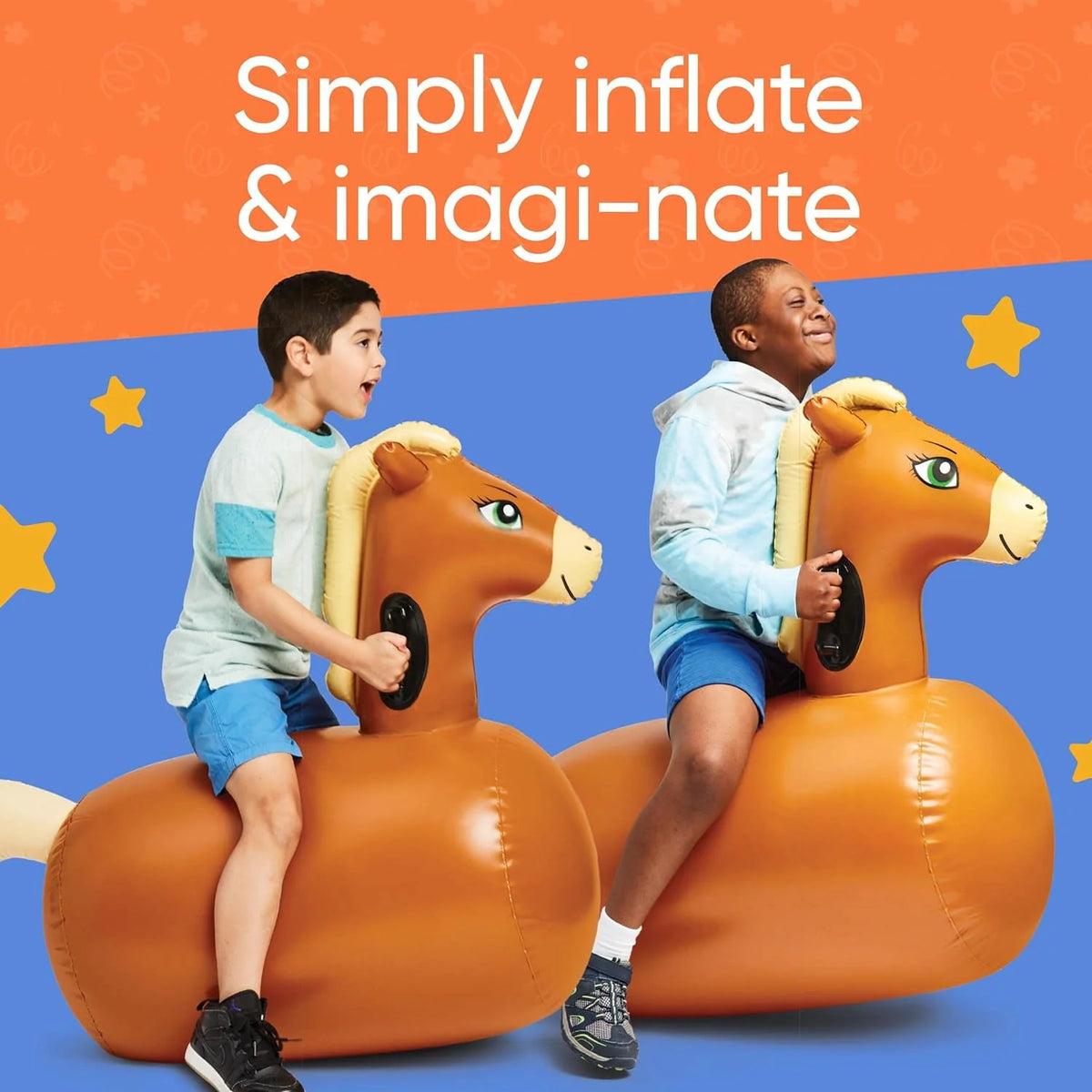 Inflatable Bouncy Horse Set of 2 O6194