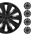 16 Wheel Covers Hubcaps 4Pcs Black N577