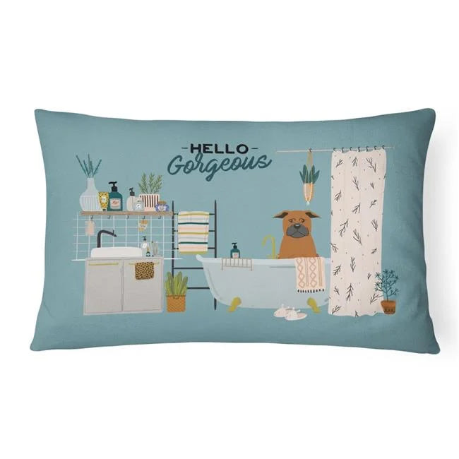 Canvas Fabric Decorative Pillow A77078
