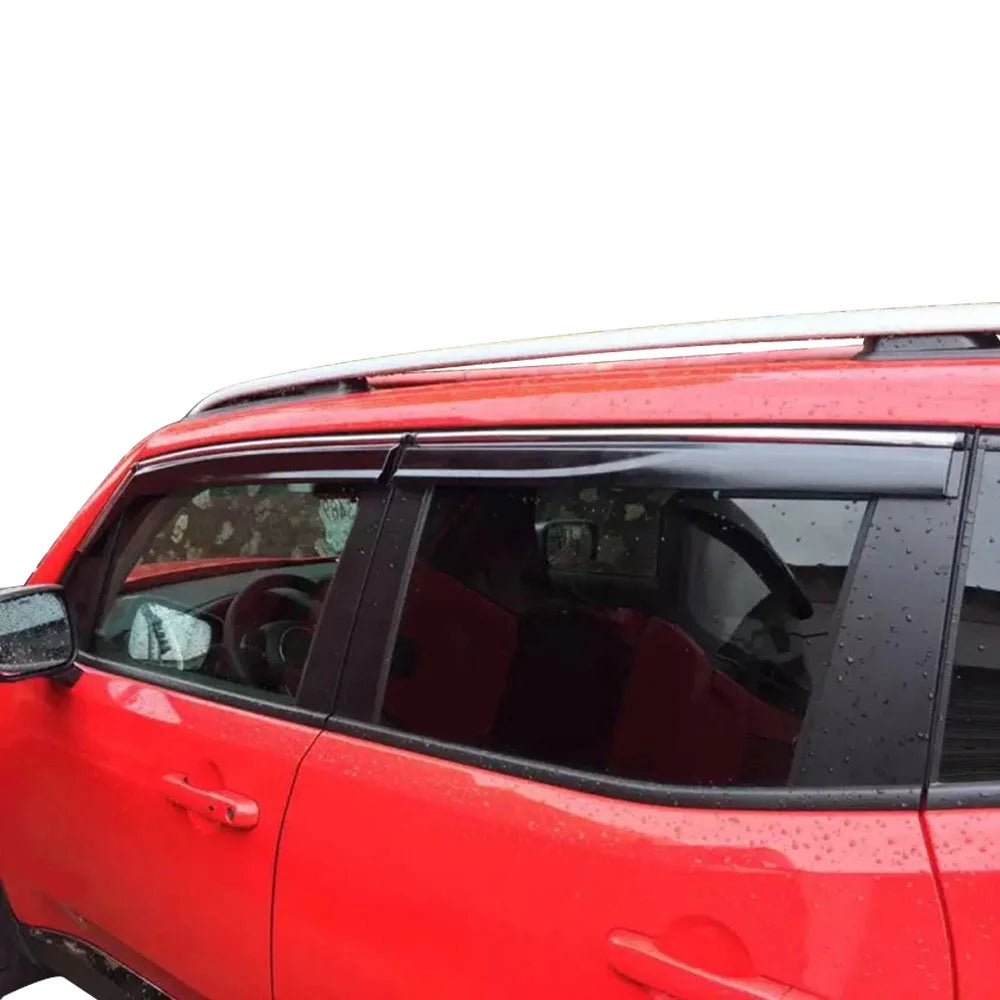 Polycarbonate Window Vent Visor Deflector Rain Guard 4Pc U6949