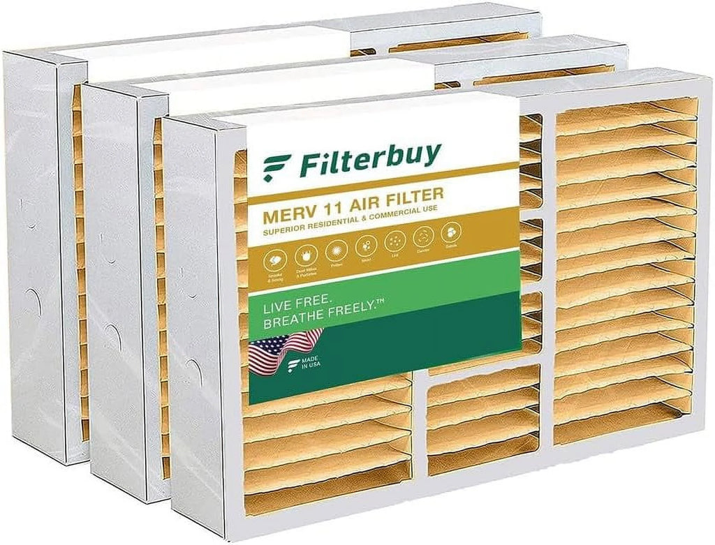 16x25x5 MERV 11 Pleated HVAC Air Filters (3-Pack) R7524