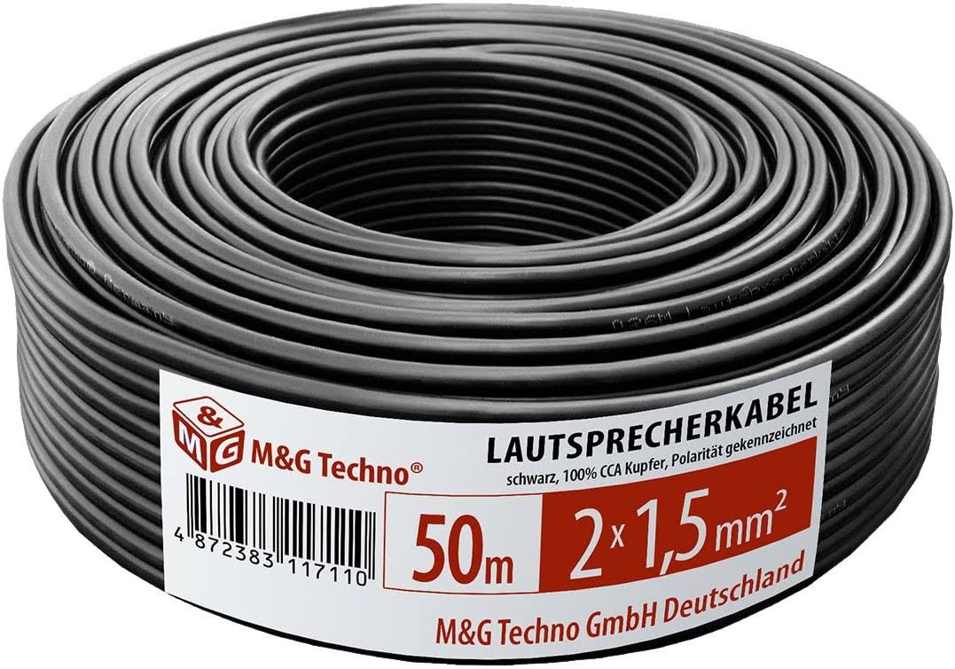 Speaker Cable 50 M Black I6672