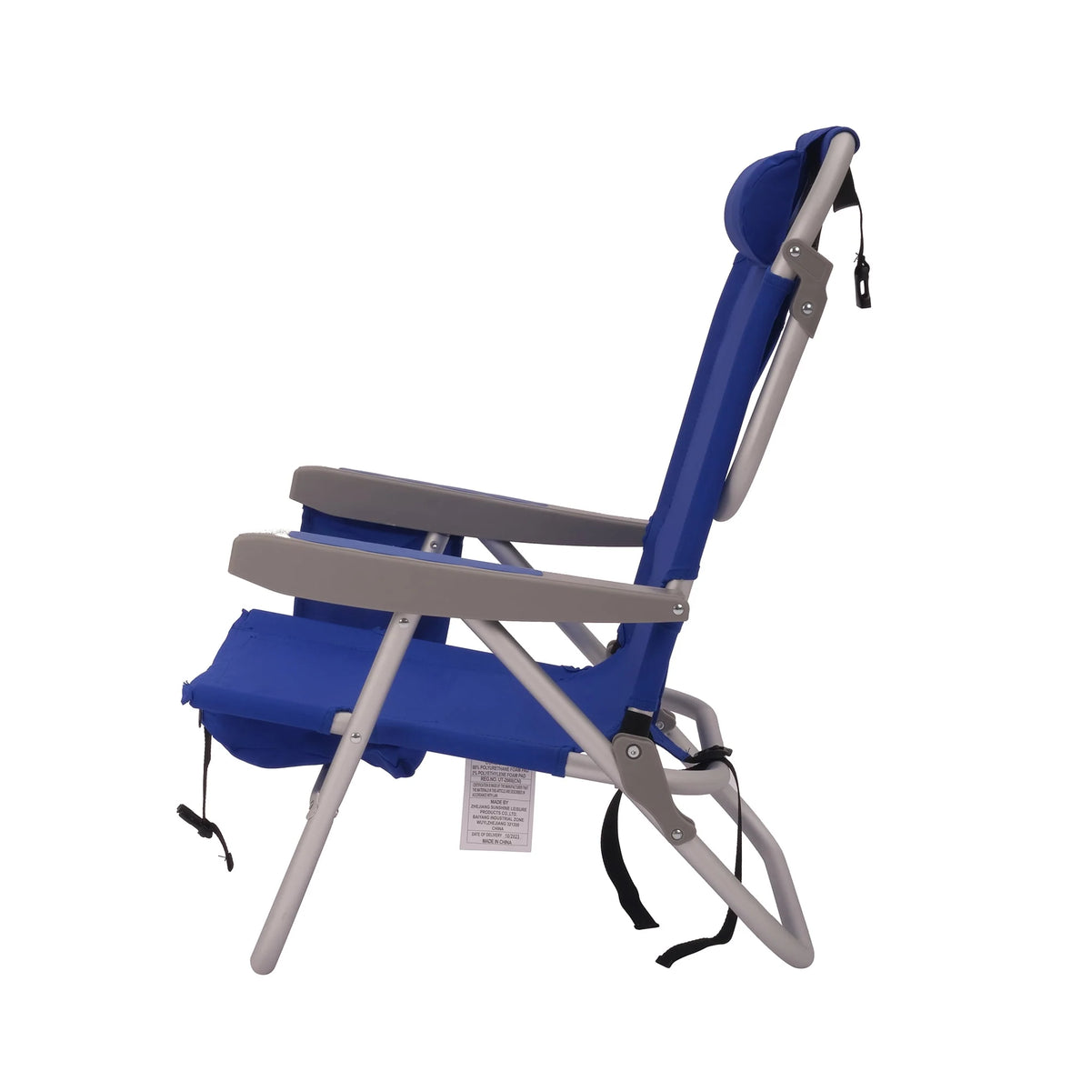 Blue Lay Flat Backpack Beach Chair A137772