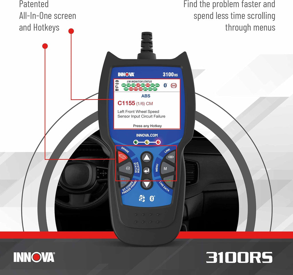 OBD2 Scanner with ABS SRS Code Reader N319640