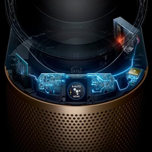 White/Gold Large Air Purifier and Fan L985849