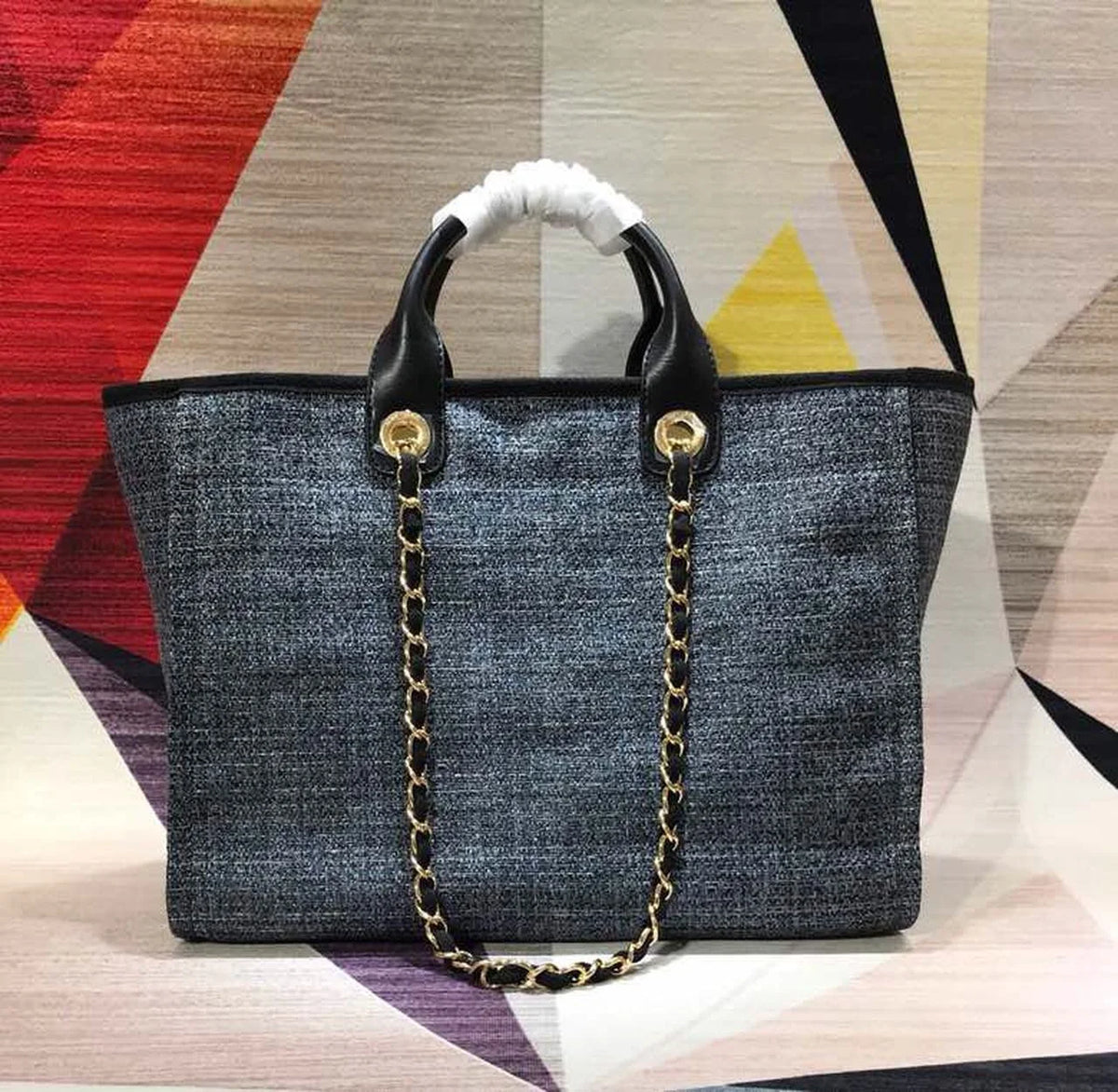 Black Tote O9048