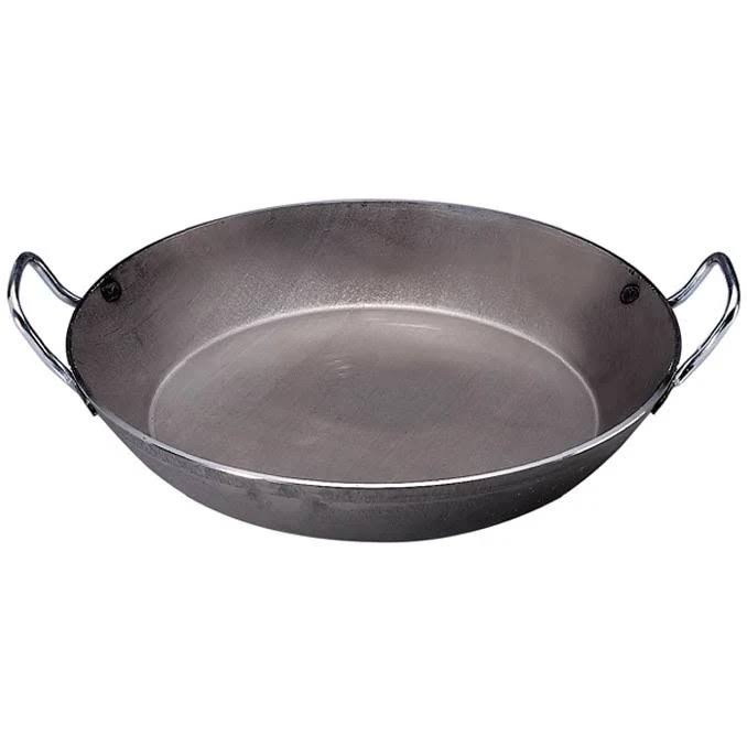 Steel Round Frypan 2 Handles 36 cm A3707