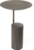 Smoky Grey Oak Round Table W9191