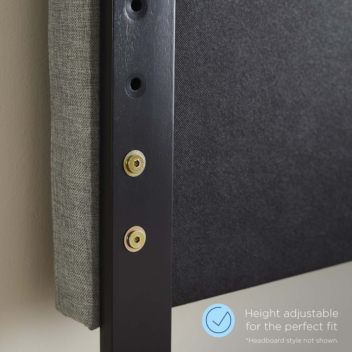 Black Wood Queen Size Headboard S5717