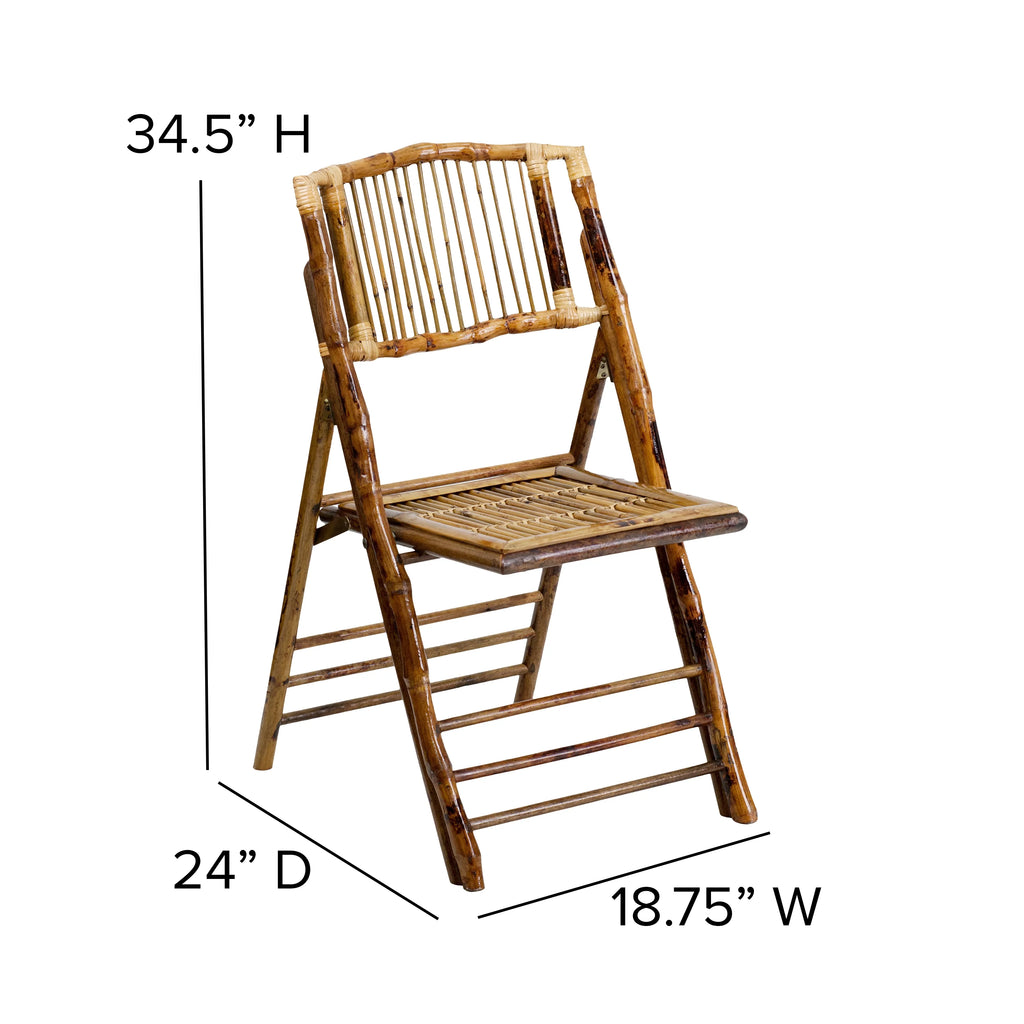 4 Pack Bamboo Wood Folding Chair I29892