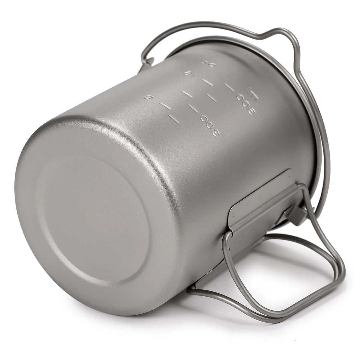 Ultralight 750ml Titanium Pot with Lid and Foldable Handle P498