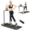 2 in 1 Folding Treadmill 265 lbs Gray Y73788