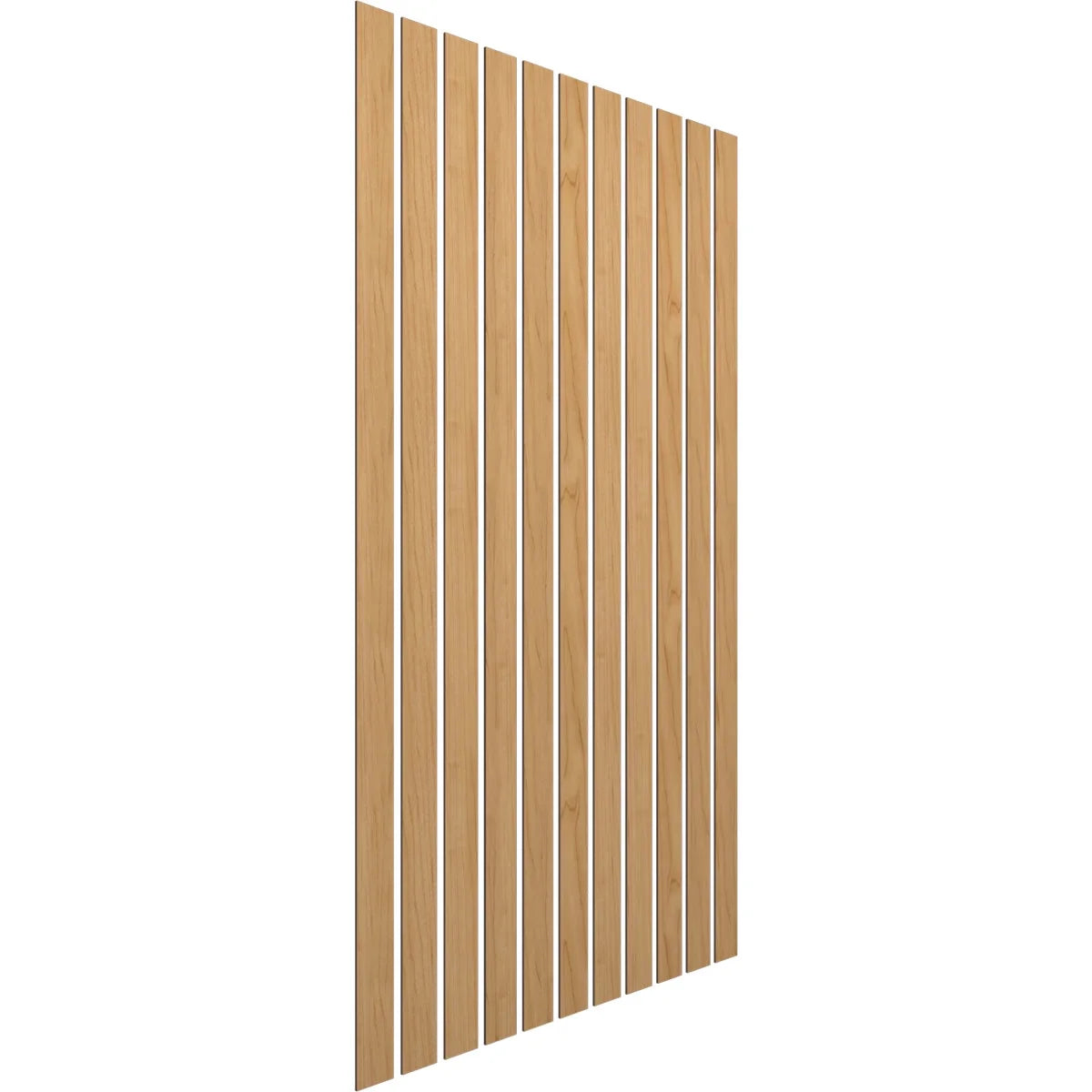 Adjustable Wood Slat Wall Panel Kit, Maple, 11 Slats D694380