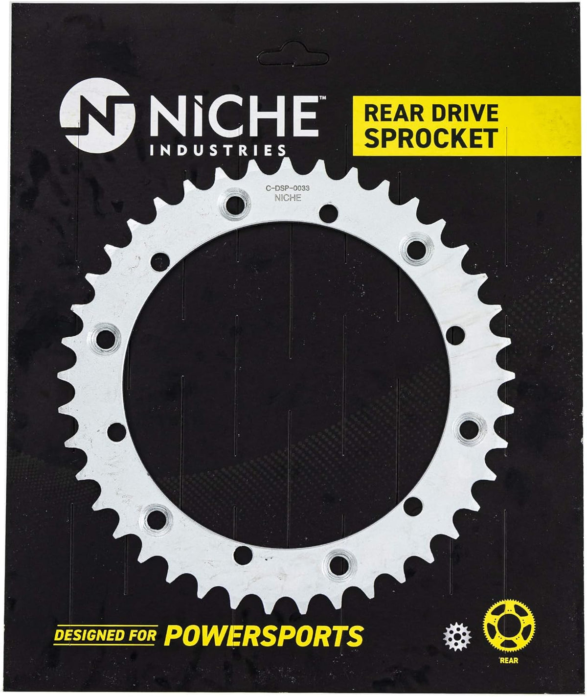 Pitch Front and Rear Drive Sprocket Kit for Yamaha Banshee 350 Pack of 2 Y78911