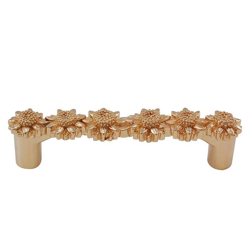 Polished Gold Center Bar Pull V2499