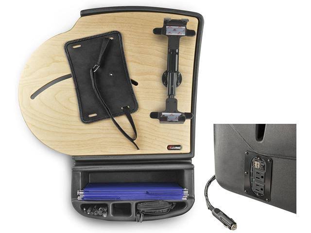 Car Desk with Built-in Power Inverter and Printer Stand A19107
