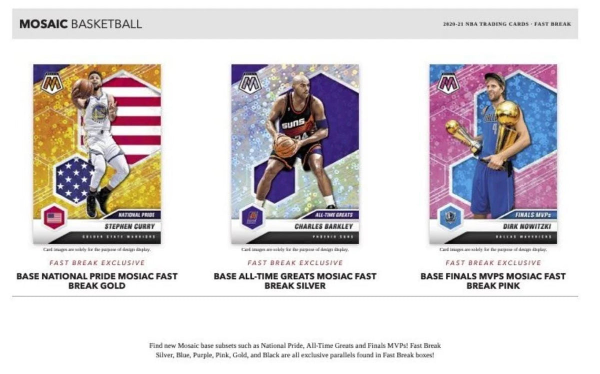 2020-21 Panini Mosaic Fast Break NBA Basketball Box J510214