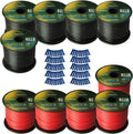 14 Gauge Power or Ground Wire 10 Rolls 1000 Feet Red & Black J34525