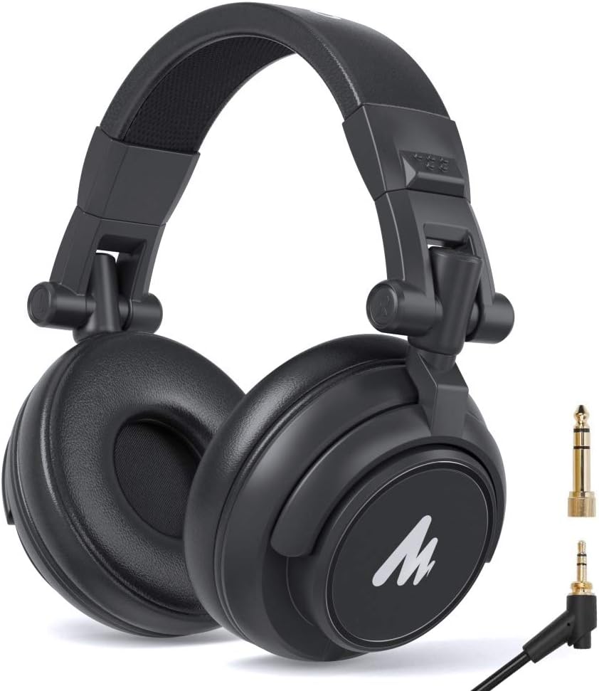 Black Over Ear Closed Back Studio Monitor Headphones C449850