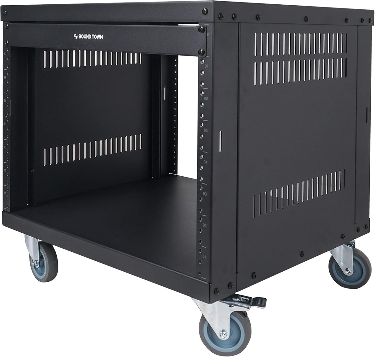 8U Steel Rack with Locking Casters D97970