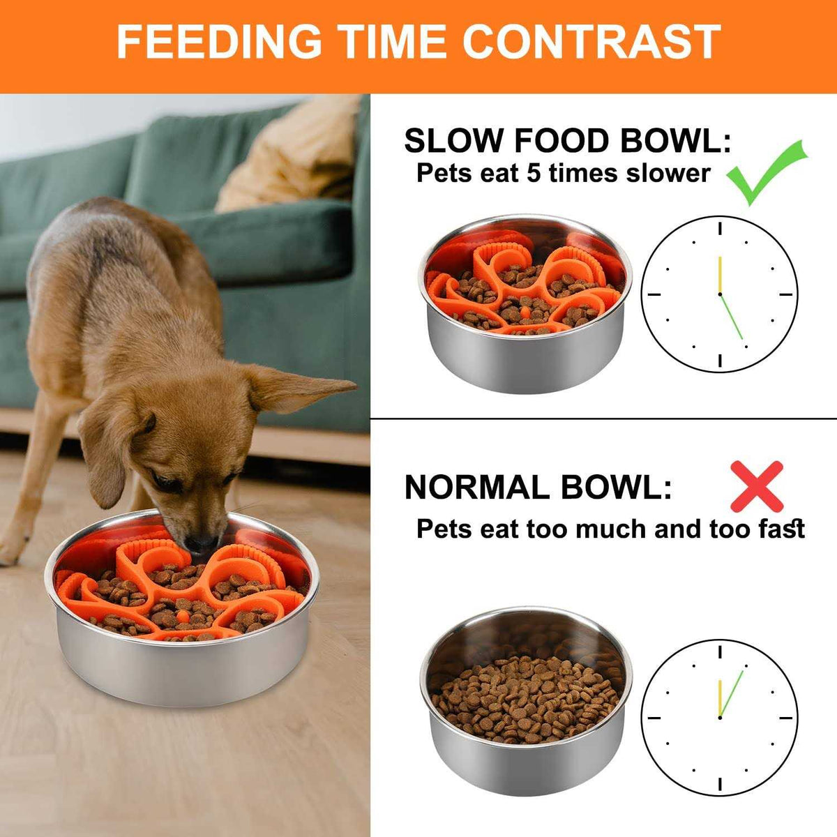Silicone Spiral Slow Feeder Dog Bowl Q66708