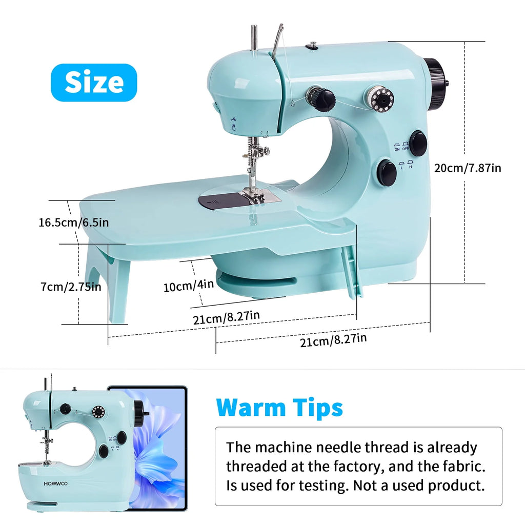 Mini Dual Speed Portable Sewing Machine with Extension Table N36142