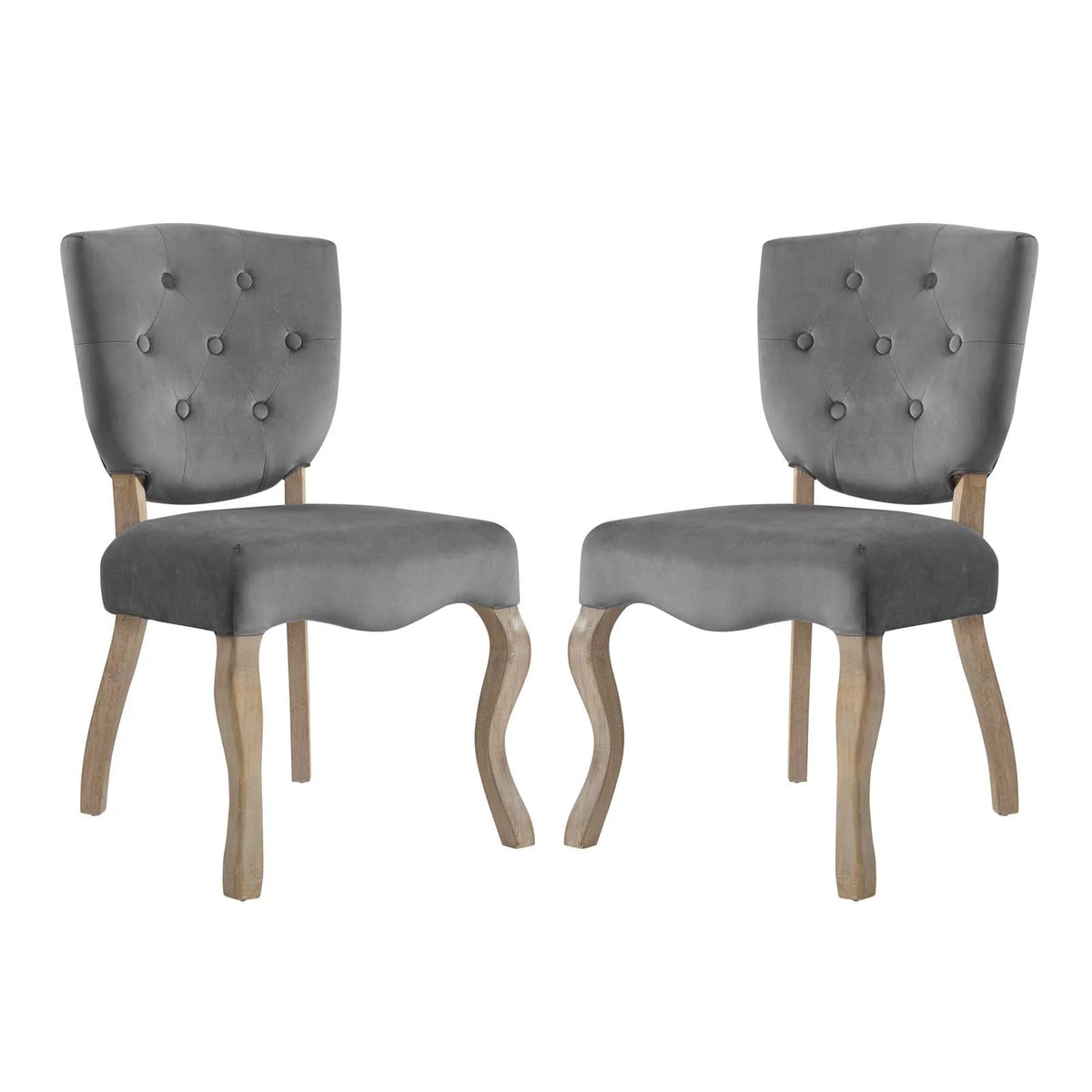 Gray Dining Side Chair Set of 2 F479