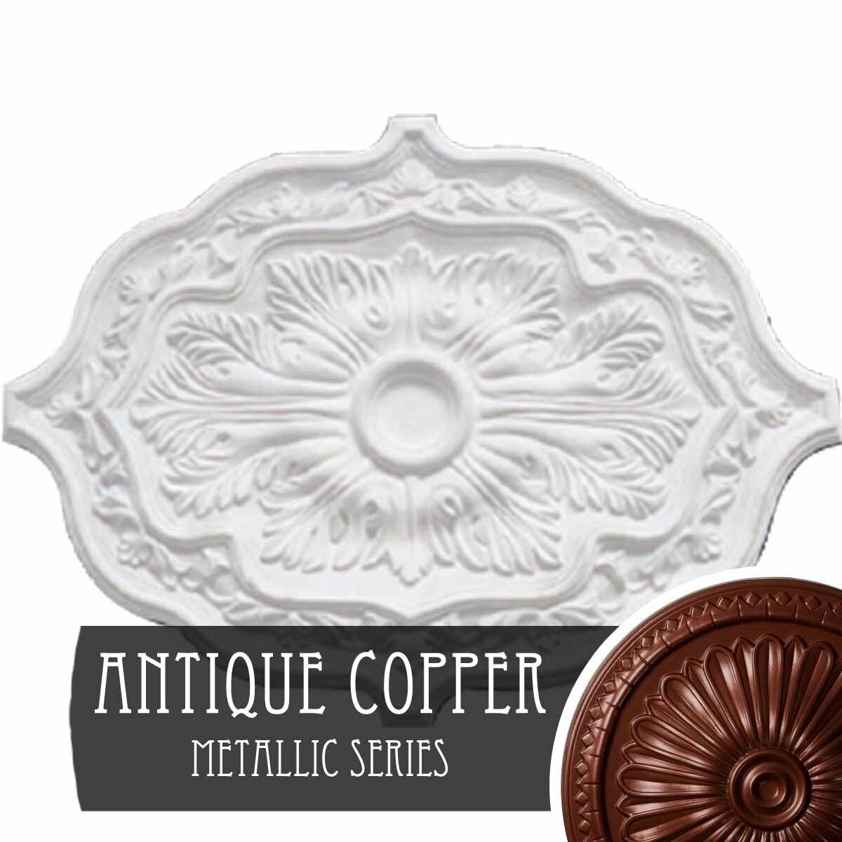 Hand-Painted Silver Ceiling Medallion X81508