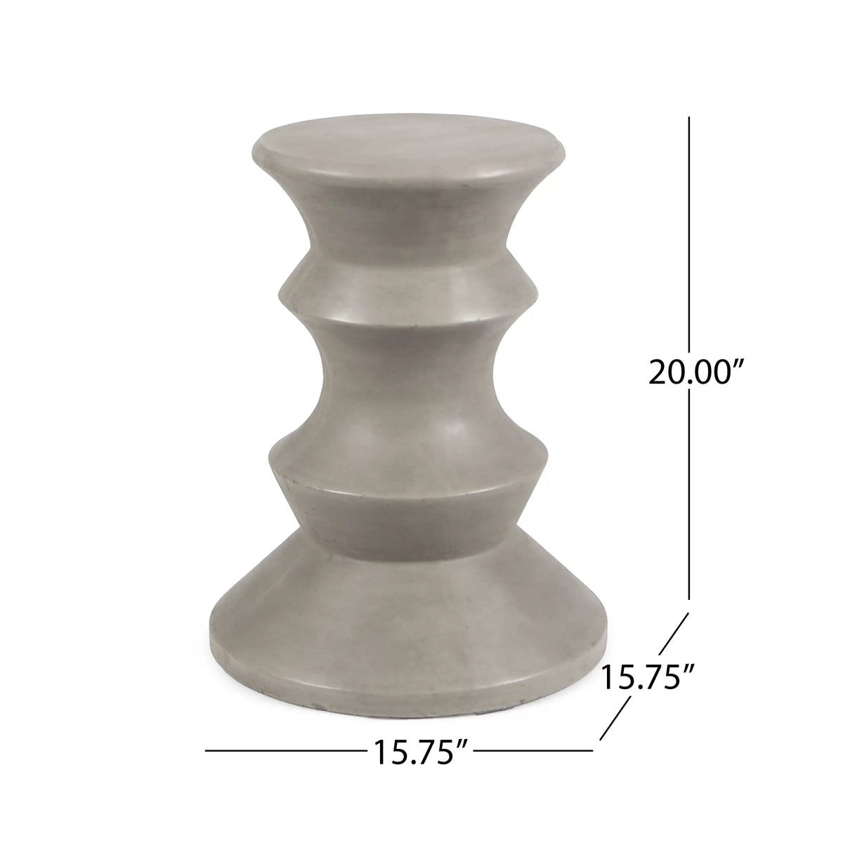 22" Light-Weight Concrete Side Table H59876