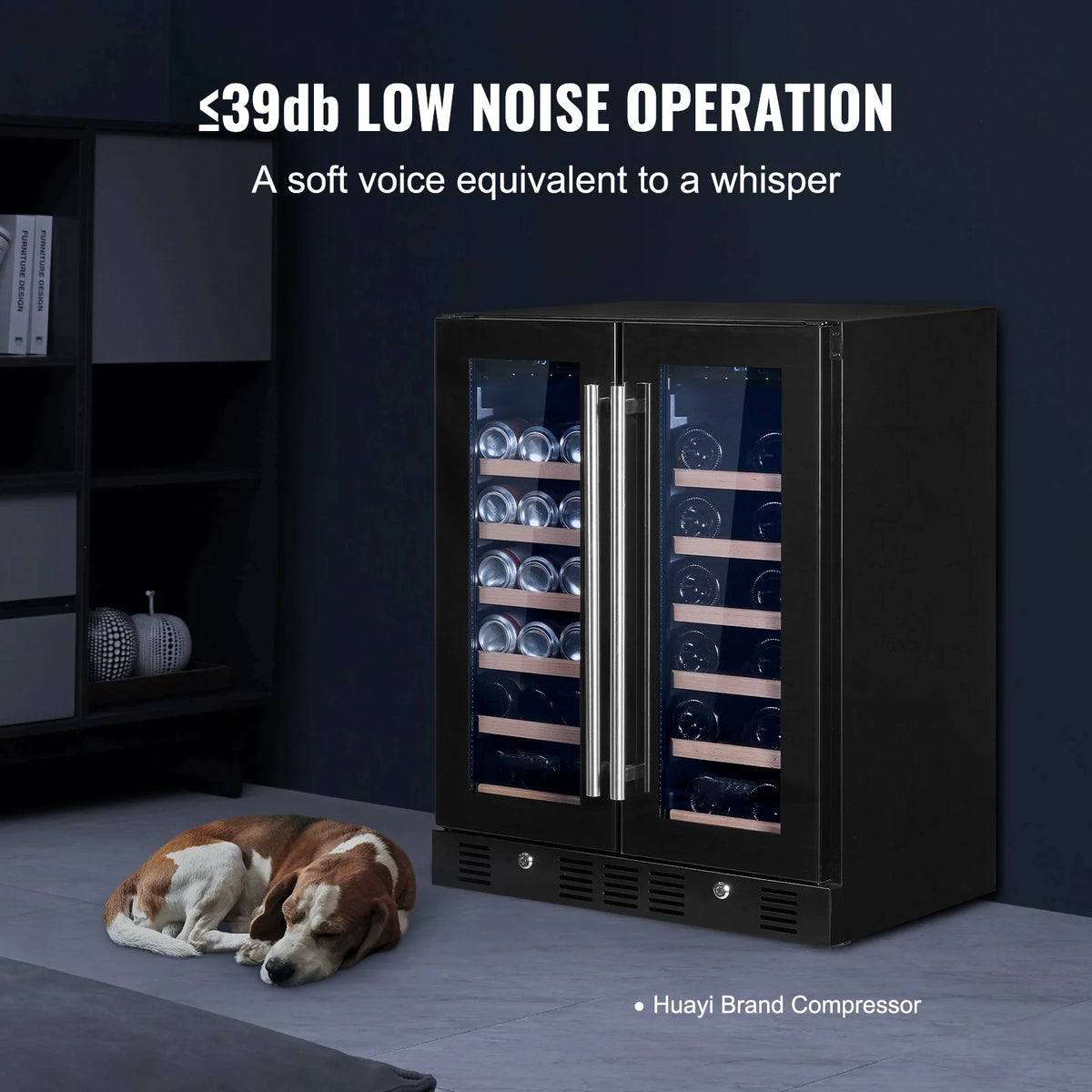 78 Cans 20 Bottle Stainless Steel Wine Cooler R637966