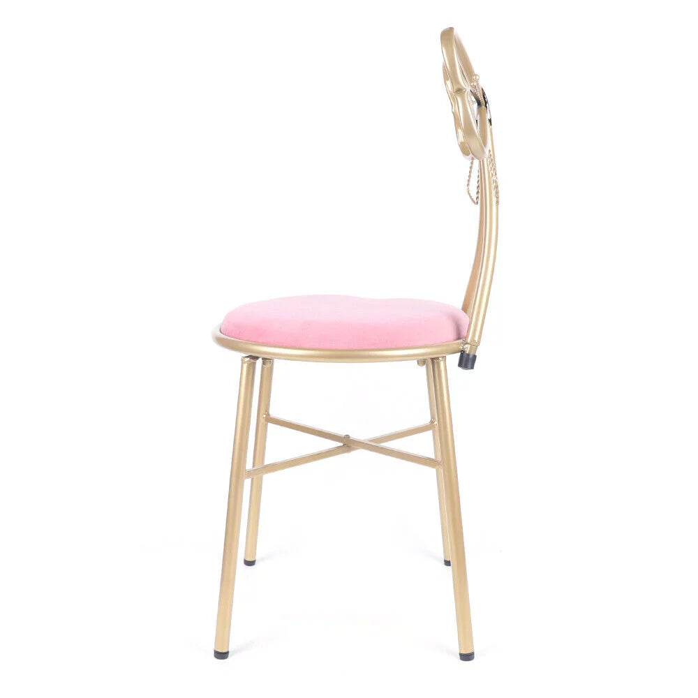 Pink Velvet Butterfly Chair with Gold Legs P699