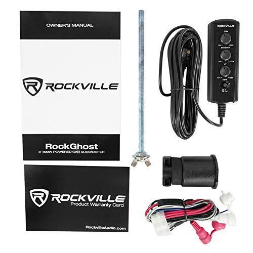 RockGhost Active Powered 8x22 Hidden Car Subwoofer for Full Size Spare Tire M2341