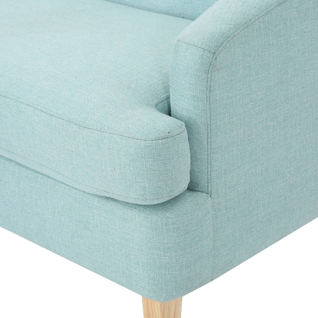 Dark Grey Fabric Loveseat V462792