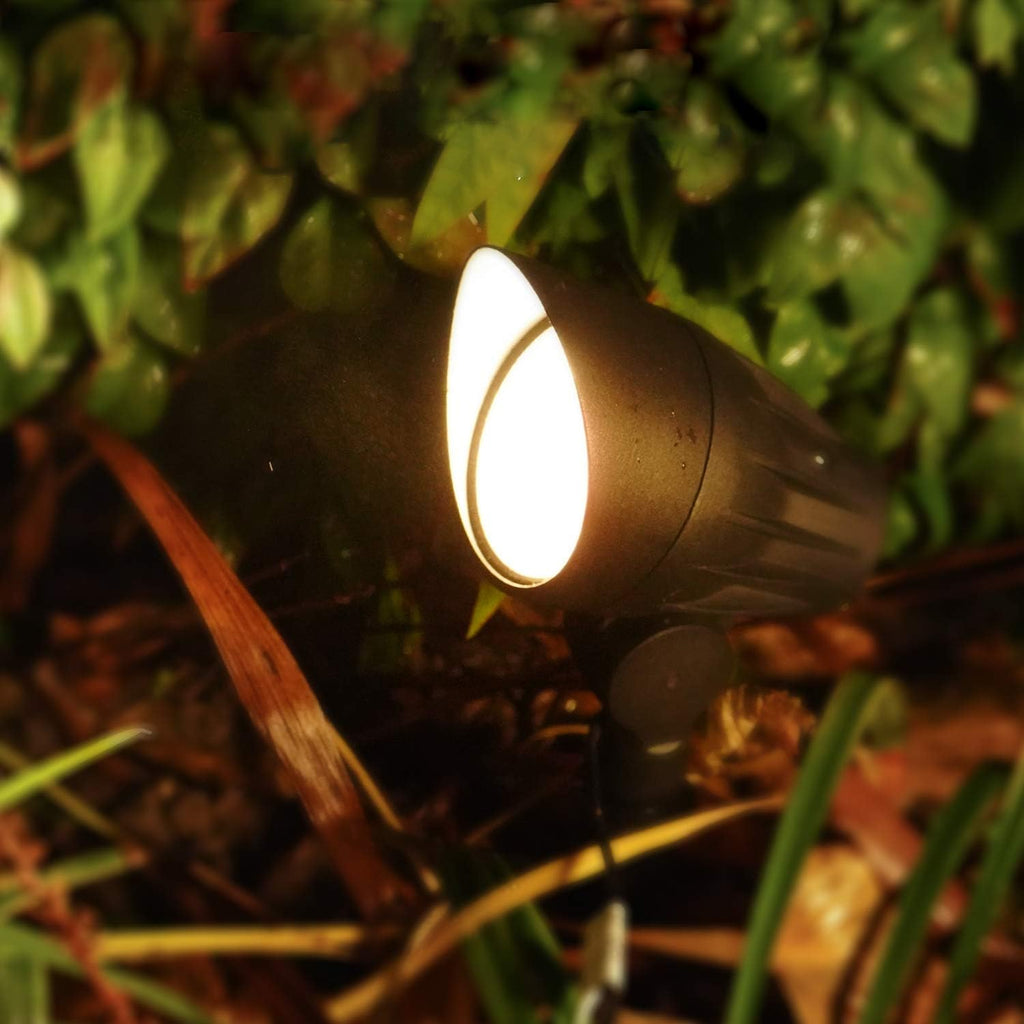 Halogen 50W Outdoor Spot Lights Waterproof Low Voltage Lighting with Spike Stand, 8 Pack F523522