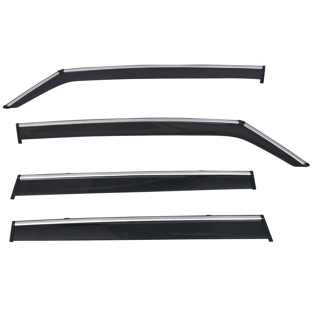 Polycarbonate Window Vent Visor Deflector Rain Guard 4Pc U6949
