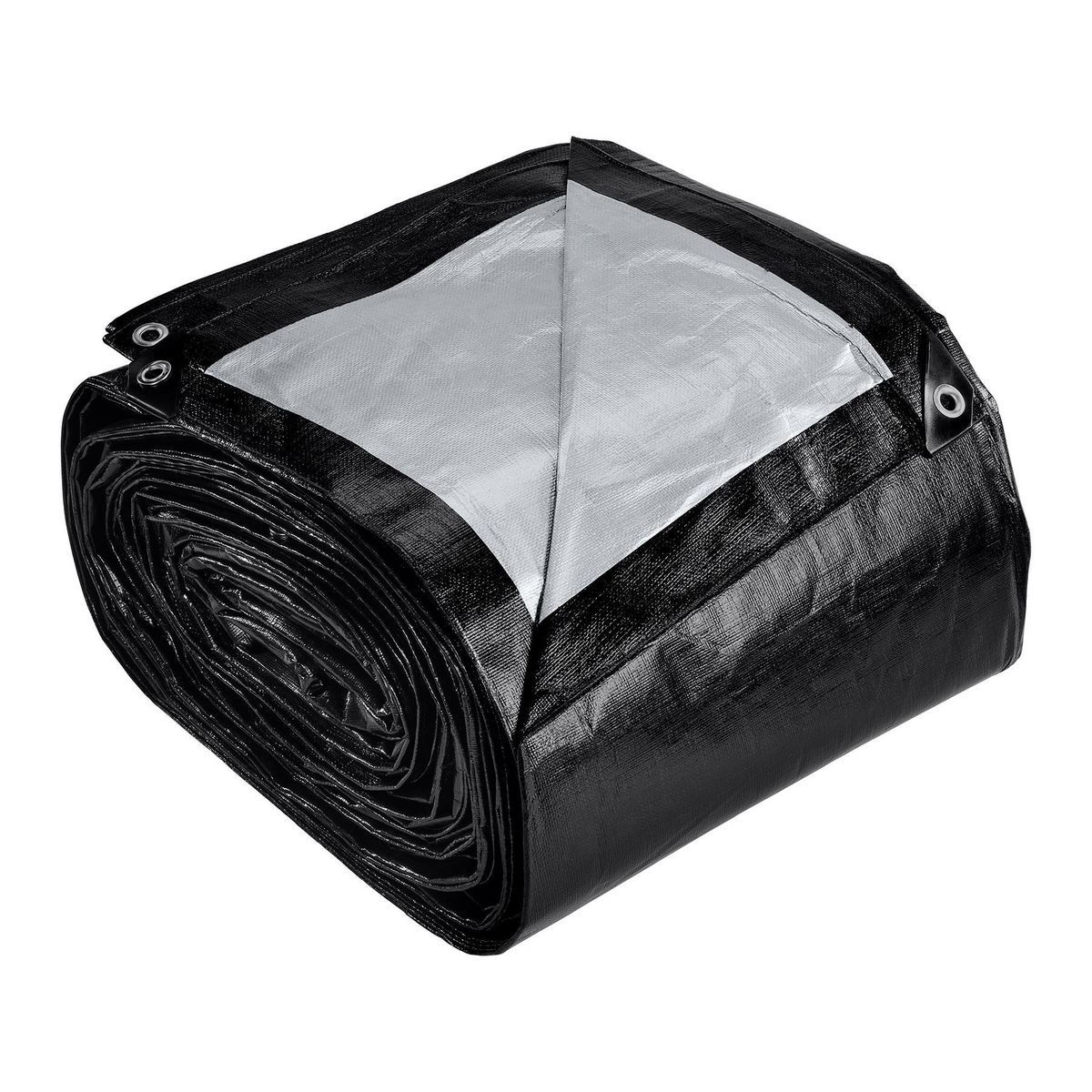Silver and Black Weather-Resistant Tarp T12415