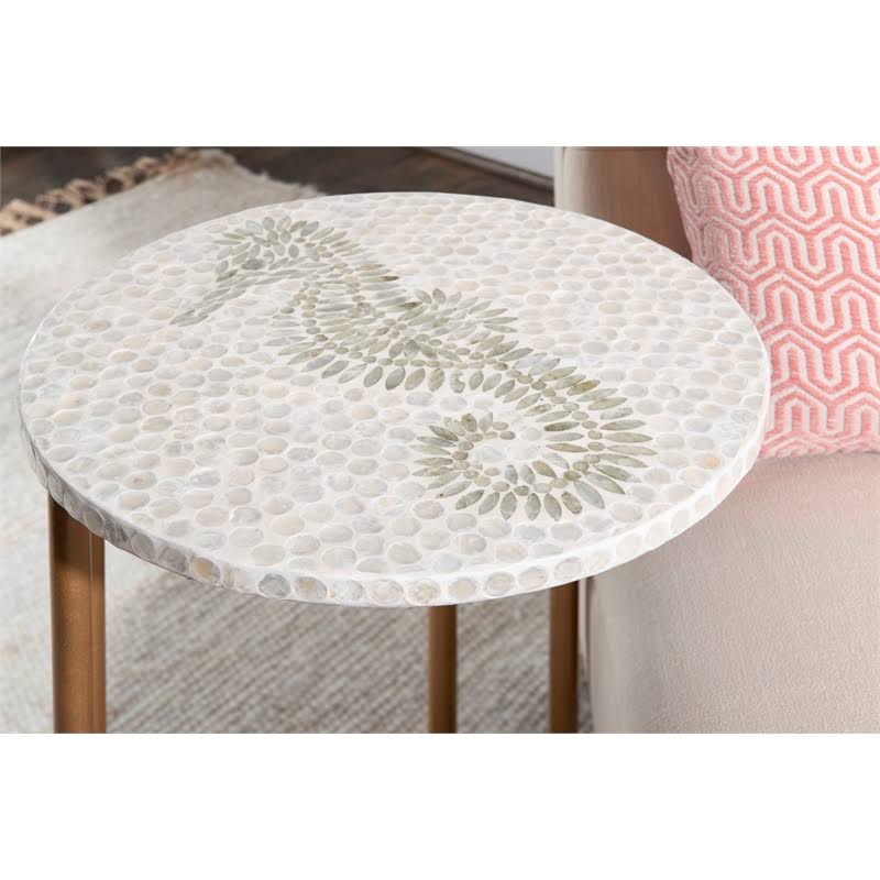 Gold Metal Accent C Table Z1131