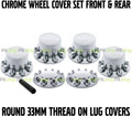 Chrome Wheel Cover Set 60x Lug Nut Covers 33MM Tool Included S159235
