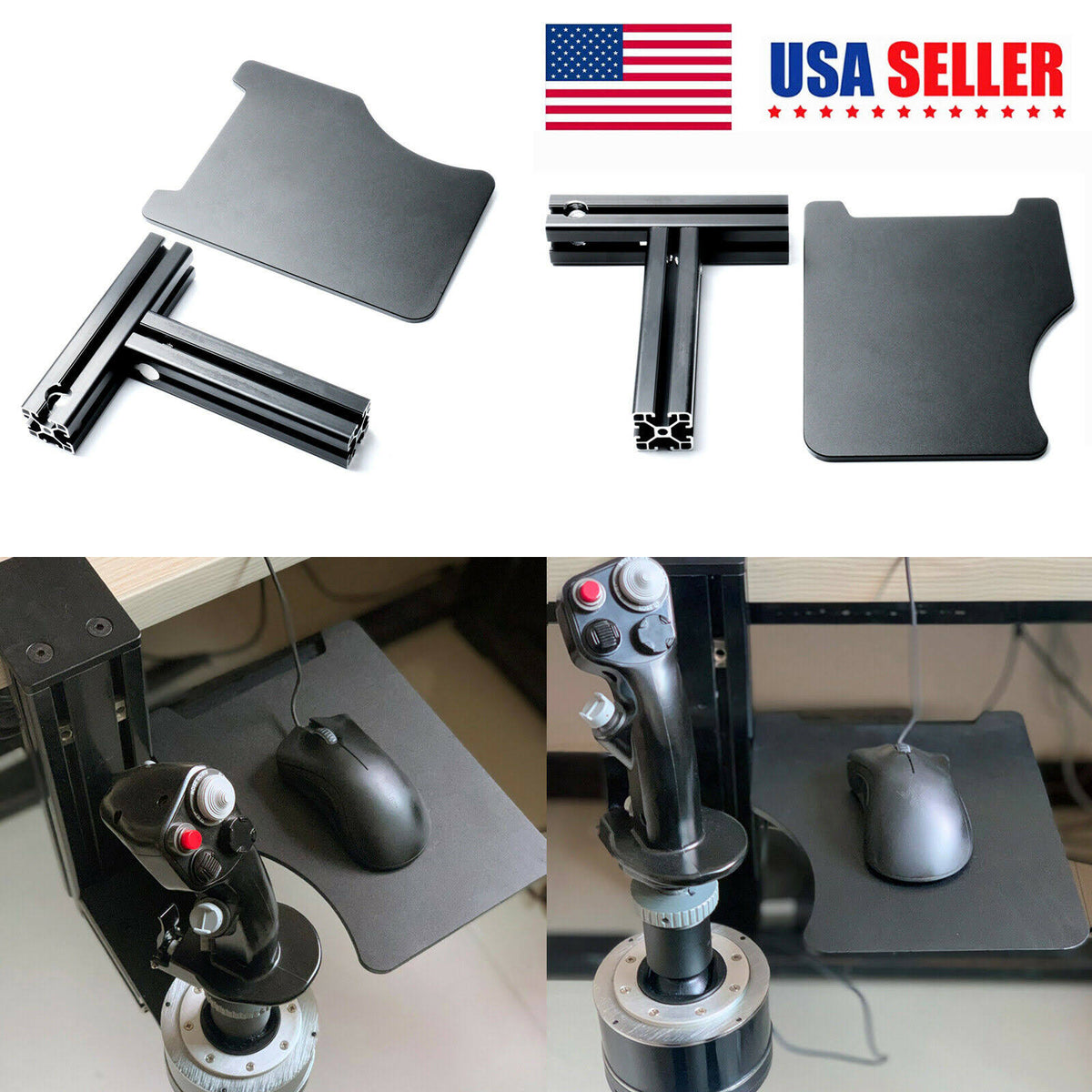 Mount Plate for Thrustmaster Hotas X56 VKB Flight Joystick Keyboard Mouse A3455
