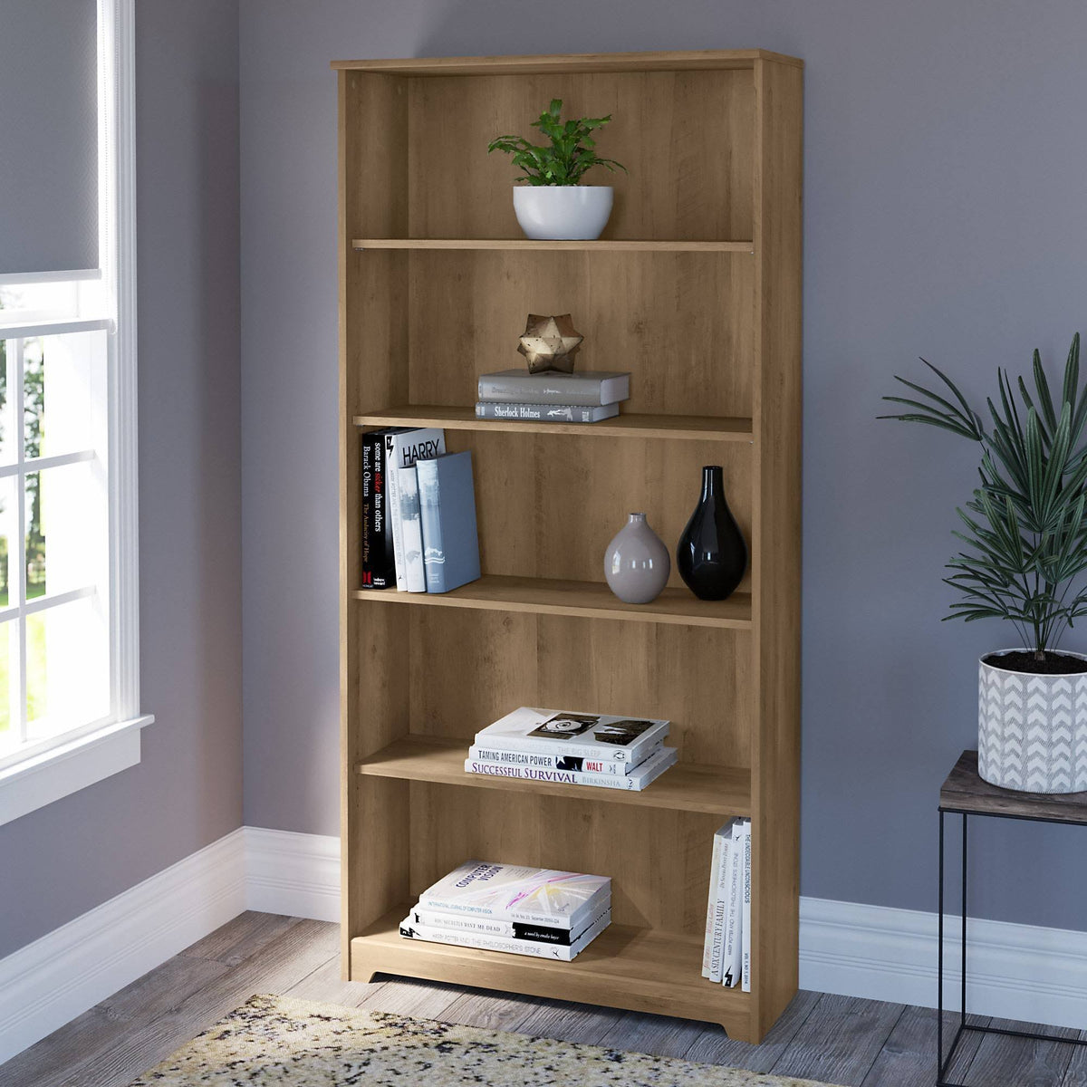 Tall 5 Shelf Bookcase F27073
