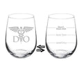 17 oz Stemless Wine Glass Goblet A359