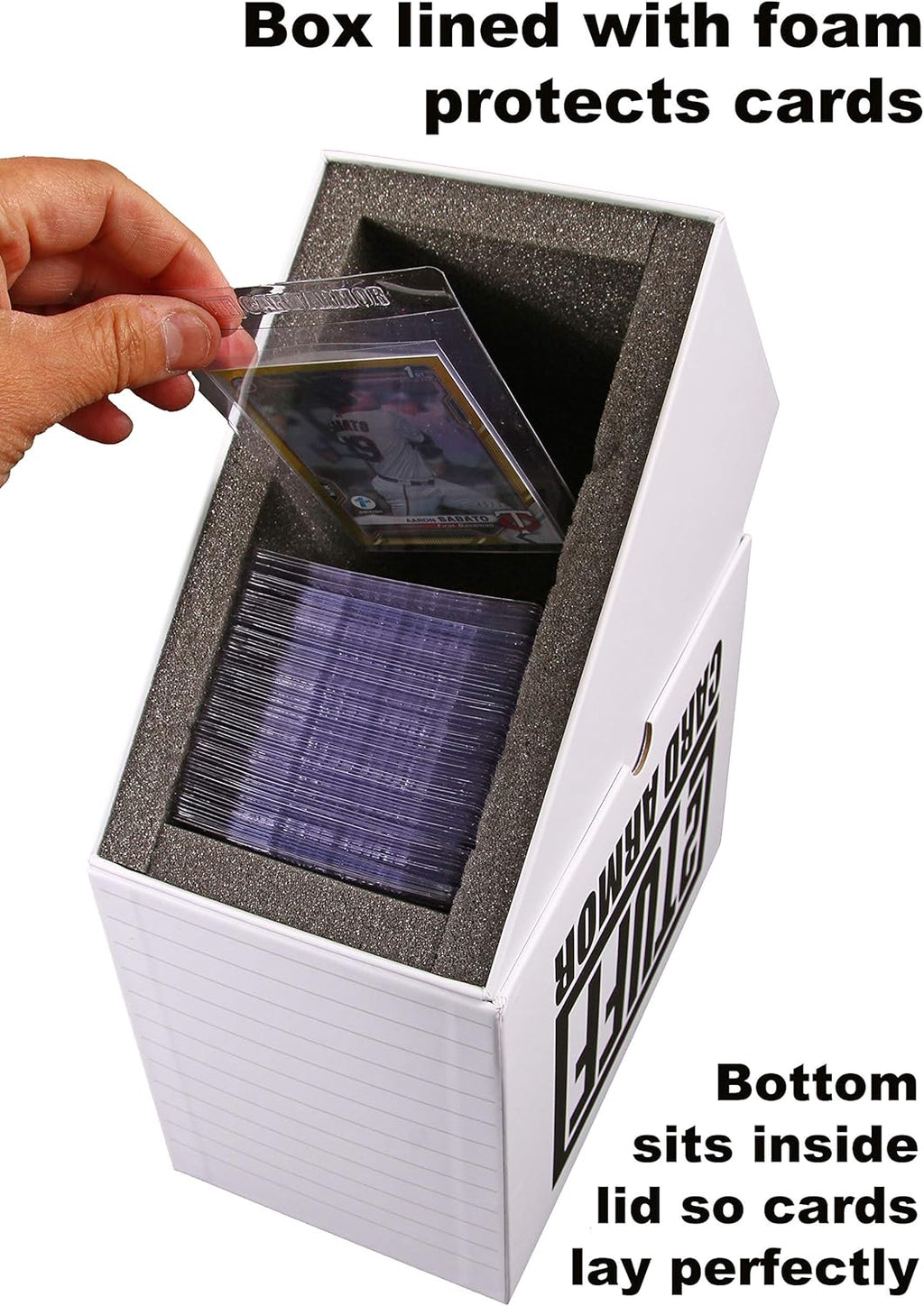 Semi Rigid Card Sleeves and Soft Sleeves with Foam Lined Heavy Duty Submission Box Y531428