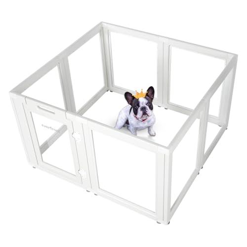Clear Acrylic Plastic Dog Playpen, 30.3" Height, 10 PCS E526