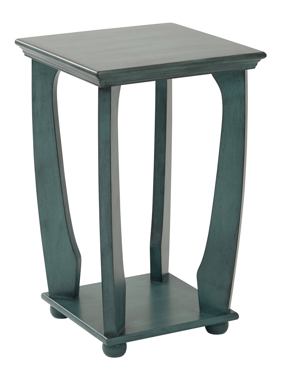 Caribbean Blue Square Accent Table I891794
