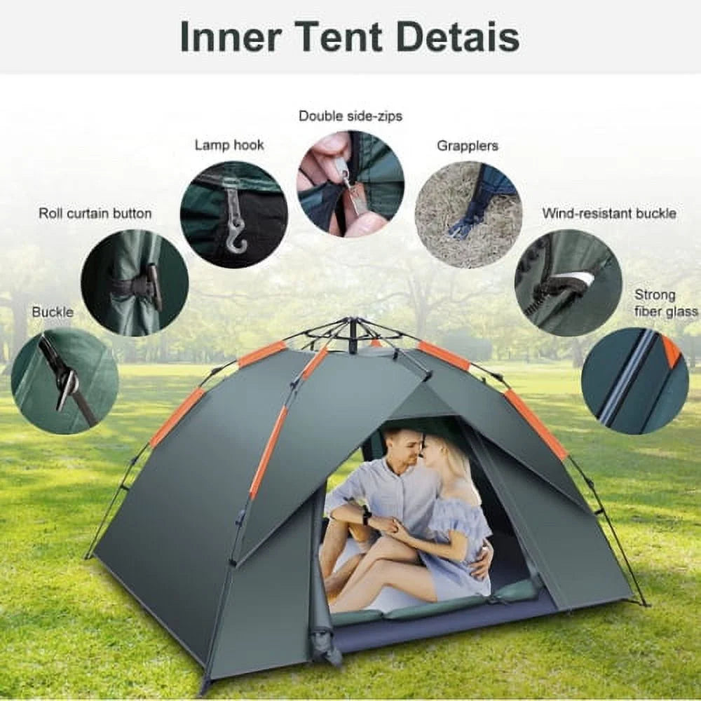 Waterproof Portable Dome Tent for 2/3/4/5 People M39228
