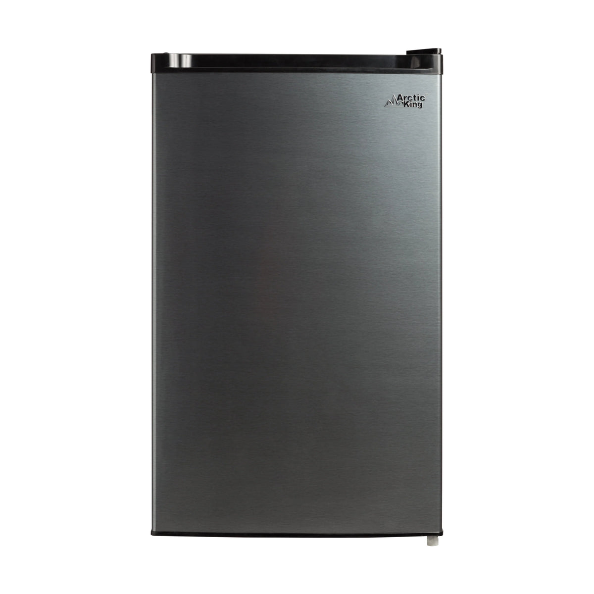 4.4 Cu ft Mini Fridge, Black Stainless Steel Look Q398