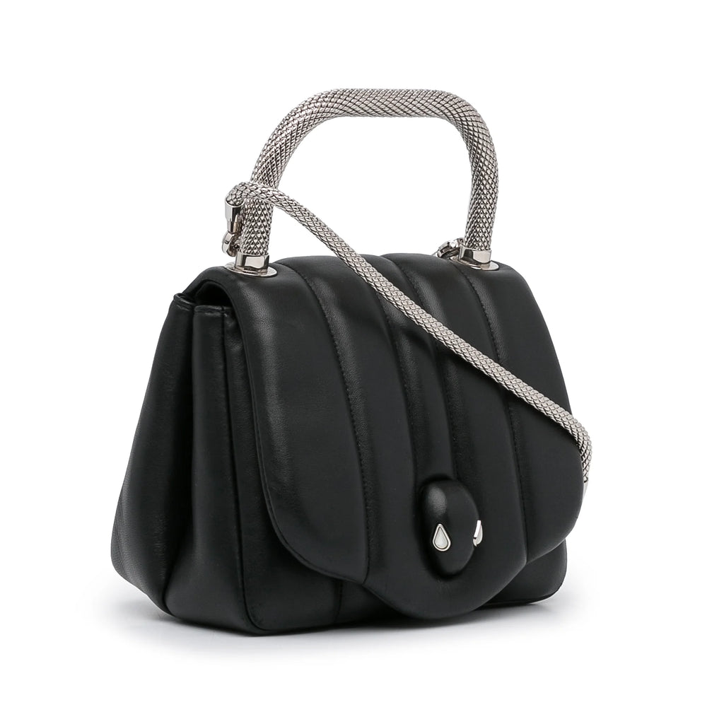 Pre-Owned Calf Leather Blue Convertible Crossbody Bag K7008