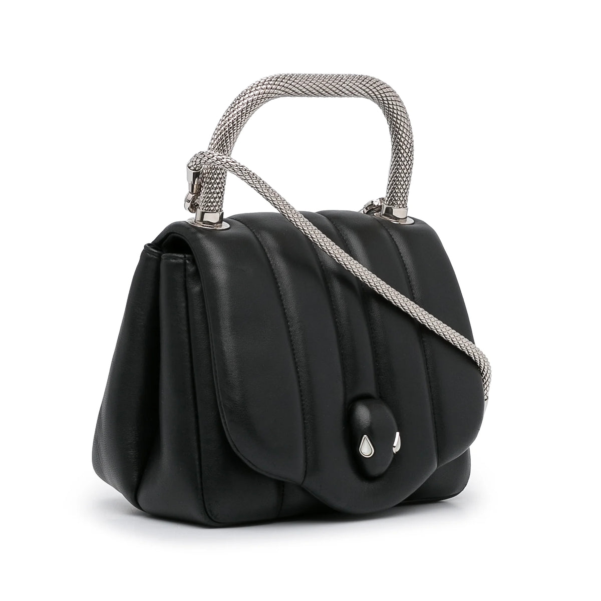 Pre-Owned Calf Leather Blue Convertible Crossbody Bag K7008