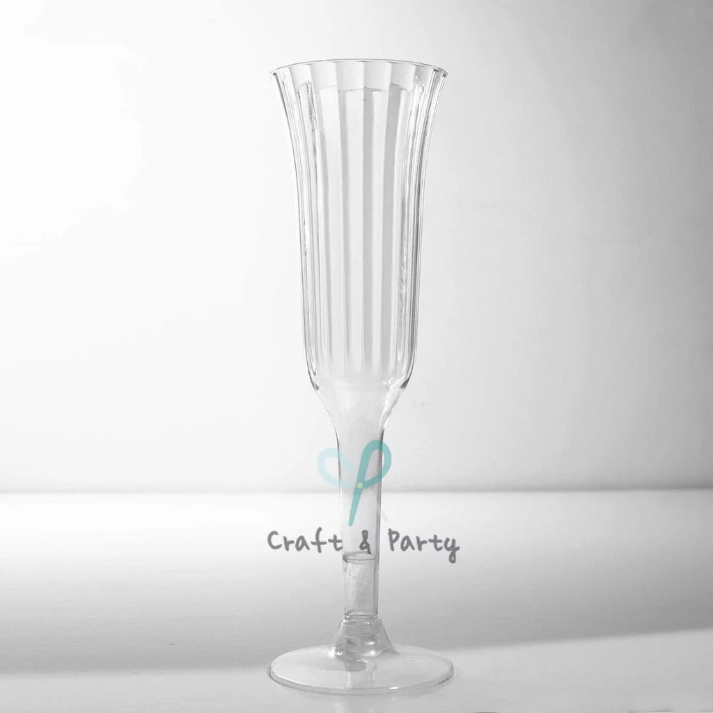 Plastic Wine Champagne Flutes Disposable Glasses W82208