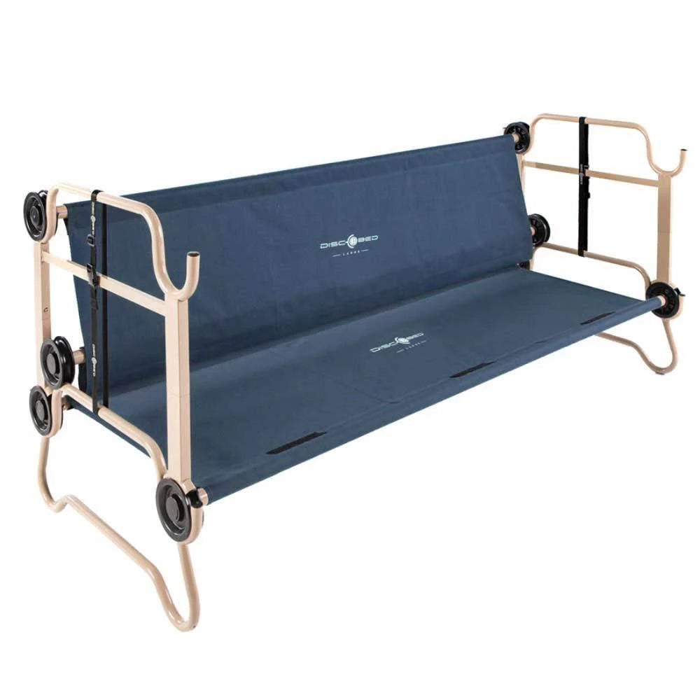 Navy Blue 2 Pack Double Cot with Organizers K930804